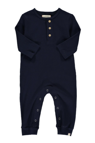 ME & HENRY - MASON RIB ROMPER | NAVY