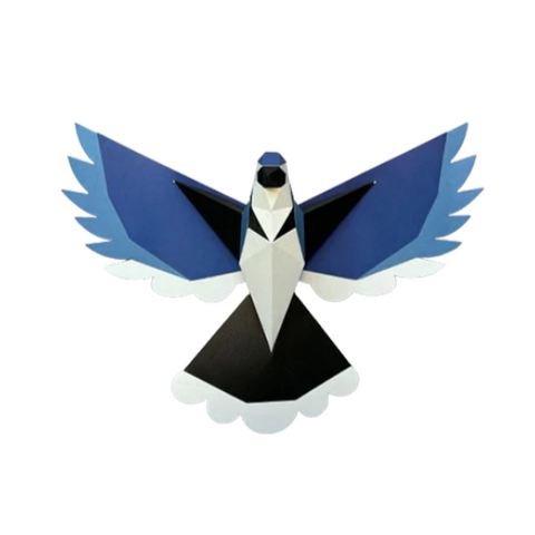 Low Poly Paper Kits - Blue Jay In Flight