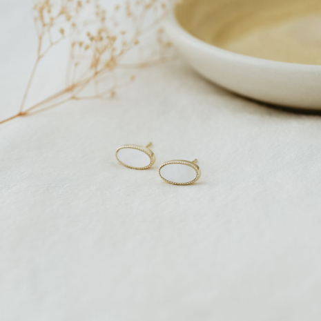 GLEE JEWELRY - AGNES STUDS | GOLD or SILVER