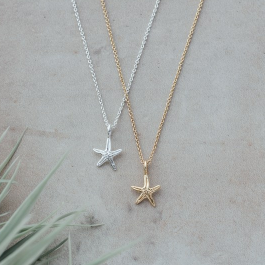 GLEE JEWELRY - WHIMSICAL SEASTAR NECKLACE | GOLD or SILVER