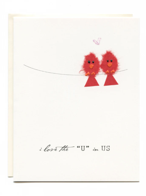 FLAUNT CARDS - I LOVE THE U IN US