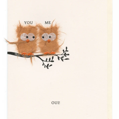 FLAUNT CARDS - YOU, ME, OUI