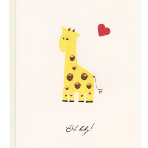 FLAUNT - CARD | OH BABY! (GIRAFFE)