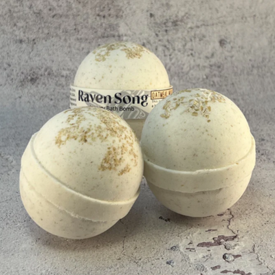 RAVENSONG - OATMEAL MILK + HONEY BATH BOMB