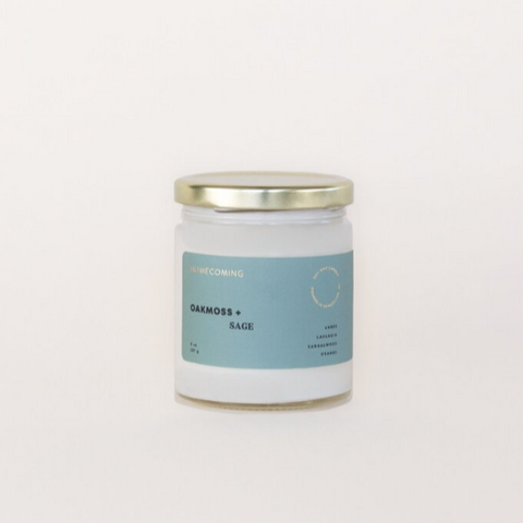 Soy Wax Candle | Oakmoss + Sage