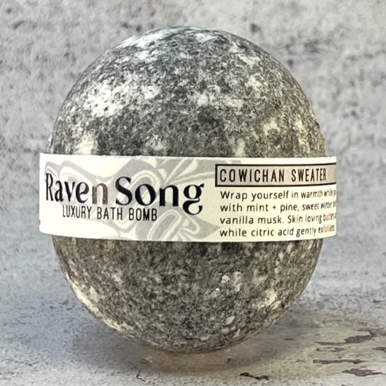 Cowichan Sweater | Ravensong Bath Bomb