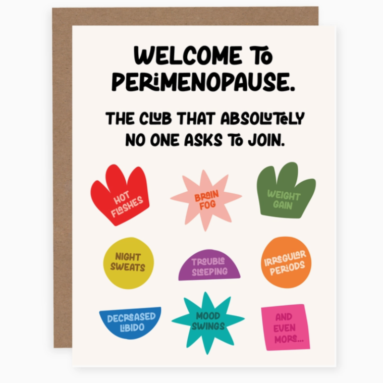 PRETTY BY HER - CARD | WELCOME TO PERIMENOPAUSE