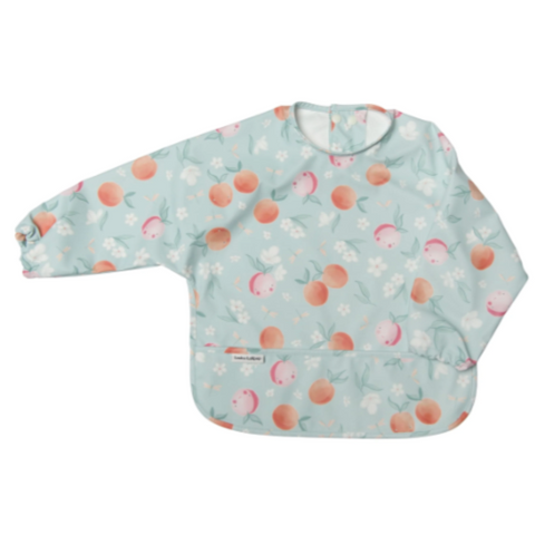 Long Sleeve Waterproof Bib | Peaches