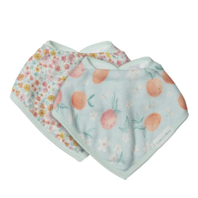 LOULOU LOLLIPOP - BANDANA BIB SET in PEACHES