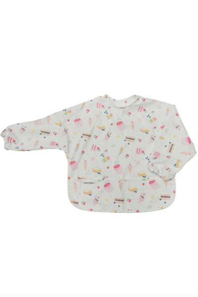 LOULOU LOLLIPOP - LONG SLEEVE WATERPROOF BIB in SWEET TREATS