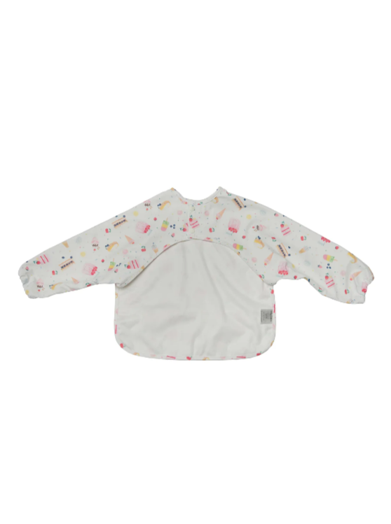 LOULOU LOLLIPOP - LONG SLEEVE WATERPROOF BIB in SWEET TREATS