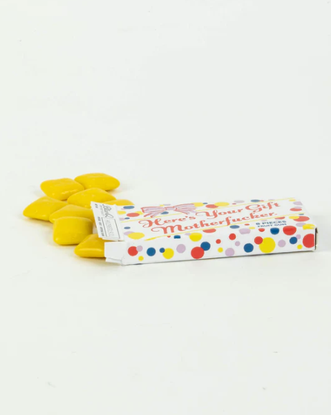 Here's Your Gift Motherf**Ker Gum | Blue Q