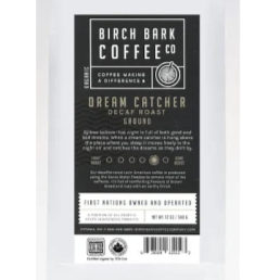 BIRCH BARK COFFEE - ORGANIC DREAM CATCHER DECAF ROAST | GROUND