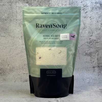 Coastal Release (Relaxation) Ravensong Herbal Sea Bath 150g, 400g, or 1kg |