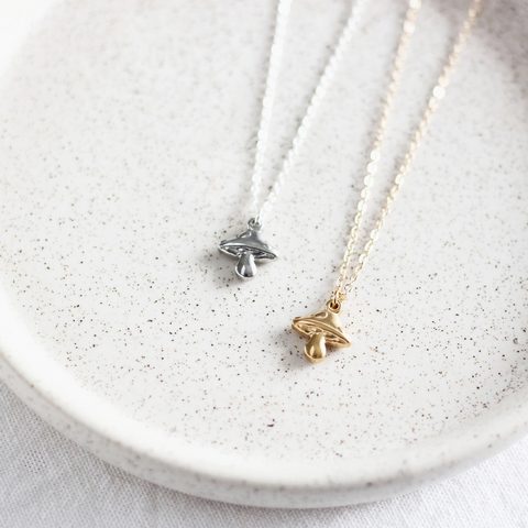 Mushroom Necklace | Gold Or Silver