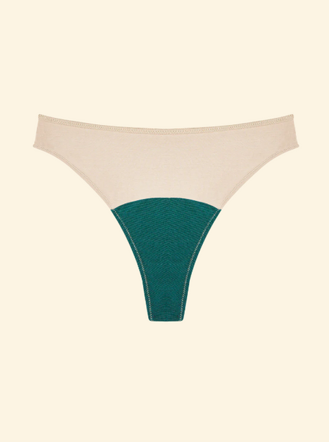 High Rise Thong | Beige