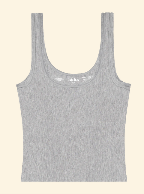 Sporty Crop Tank | Grey