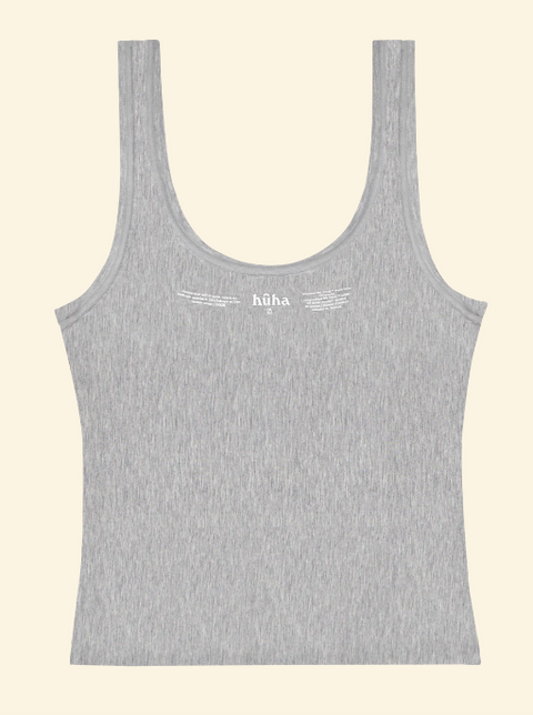 Sporty Crop Tank | Grey