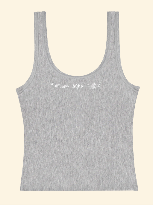 HUHA - SPORTY CROP TANK | GREY