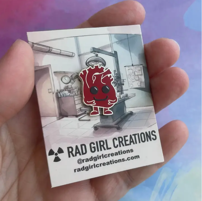 RAD GIRL CREATIONS -  CUTE HEART PIN