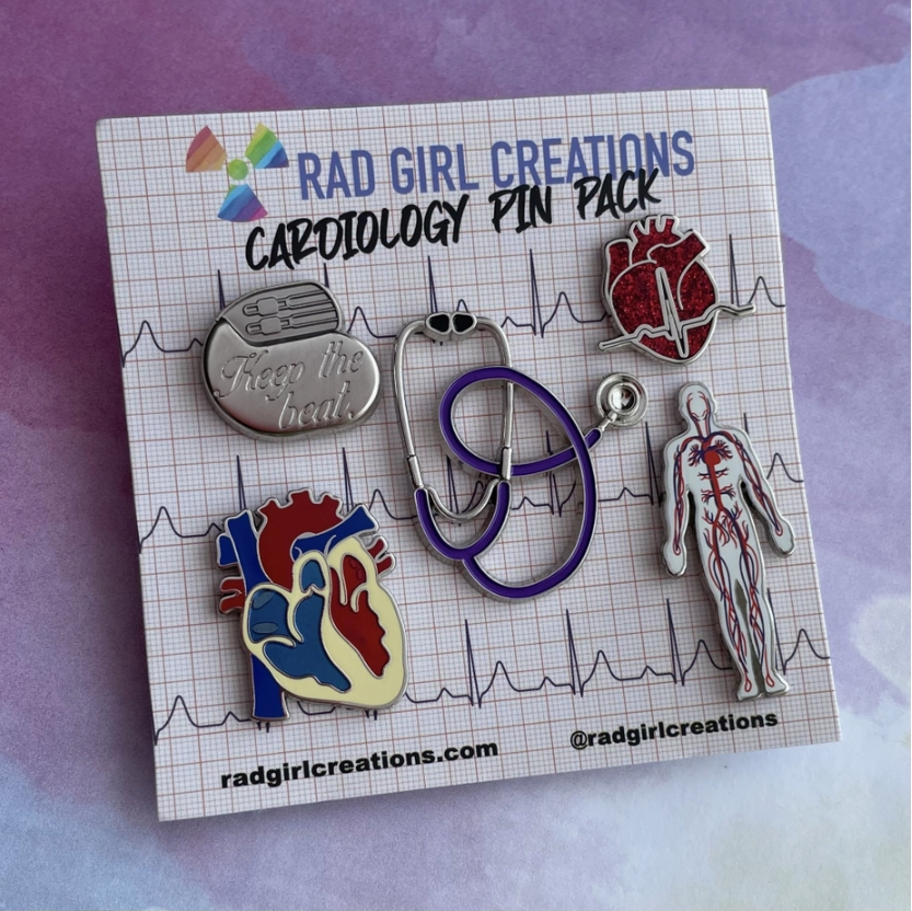 RAD GIRL CREATIONS -  CARDIOLOGY PIN PACK