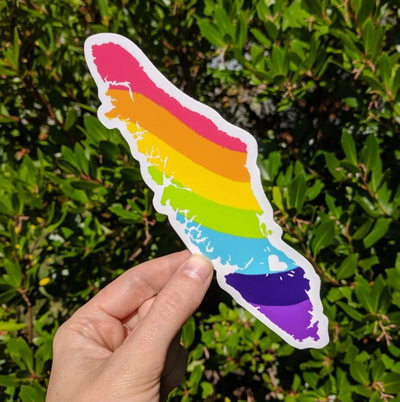 AMANDA KEY DESIGN - 9" VINYL STICKER | VANCOUVER ISLAND PRIDE