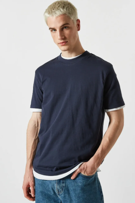 Men'S Minimum - Aarhus Ss T-Shirt | Navy Blazer