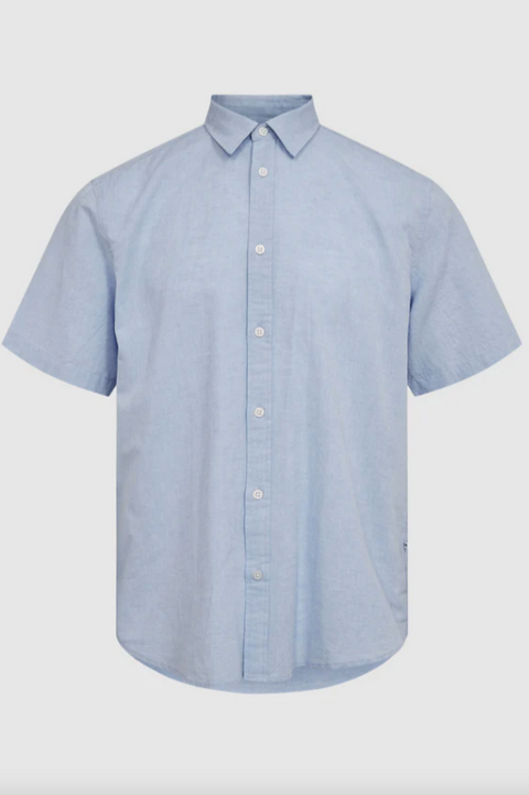 Men'S Minimum - Eric Short Sleeve Shirt | Hydrangea Melange