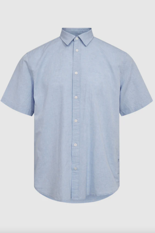 MEN'S MINIMUM - ERIC SHORT SLEEVE SHIRT | HYDRANGEA MELANGE