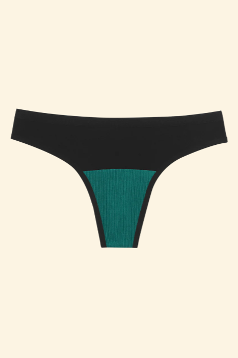 Seamless Low-Mid Rise Thong | In Black Or Beige