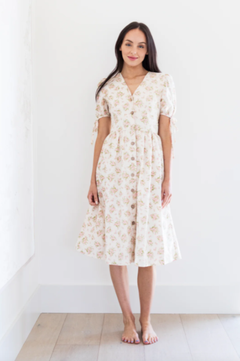 PRIV - LILY BUTTON DRESS | FLORAL