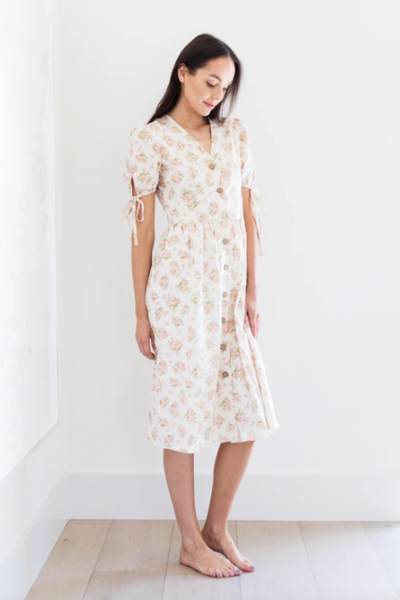 PRIV - LILY BUTTON DRESS | FLORAL