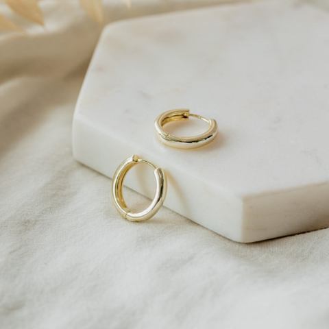Mini Circular Hoops | Gold Or Silver