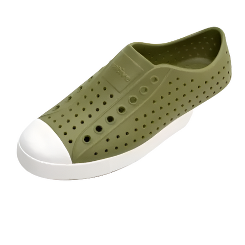 Native Shoes - Adult Jefferson In Iguana Green And Shell White