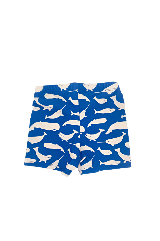 LITTLE AND LIVELY - SWIM SHORTS | WHALES