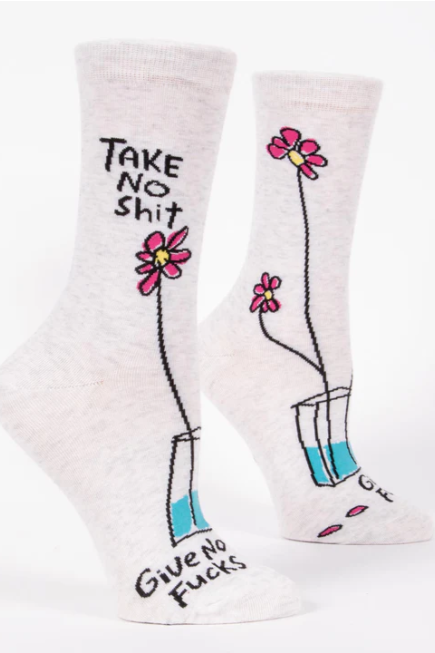 Take No Sh*T | Women's Crew Socks