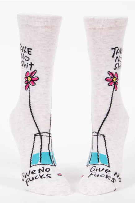 Take No Sh*T | Women's Crew Socks