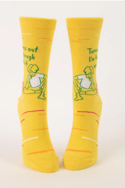 BLUE Q - TURNS OUT I'M TOUGH AS SH*T | WOMEN'S CREW SOCKS