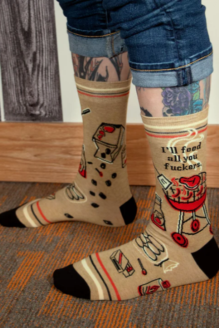 I'll Feed All You F*Ckers | Mens Crew Socks