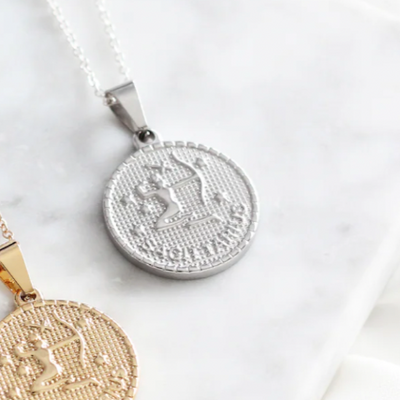 BIRCH JEWELLERY - SILVER ZODIAC NECKLACE | PISCES or SAGITTARIUS