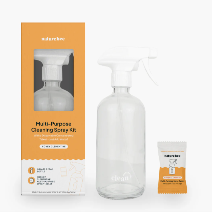 NATURE BEE - CONCENTRATED MULTI-PURPOSE CLEANER REFILL KIT | HONEY CLEMENTINE