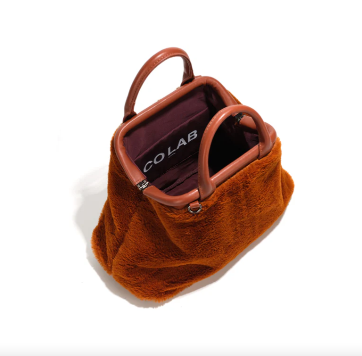 COLAB - THE MAYA TOP HANDLE SATCHEL #7260 |CINNAMON