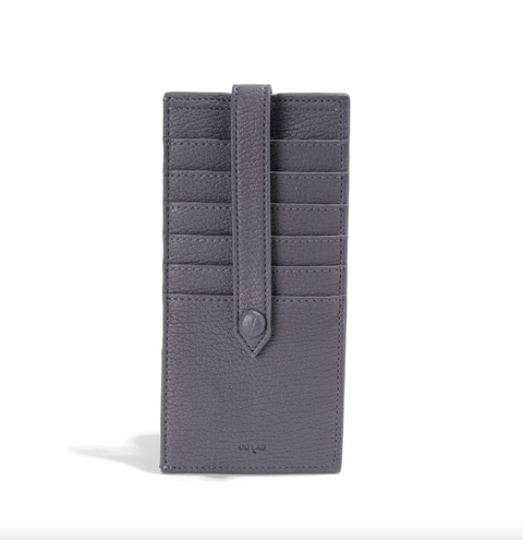 The Lizou Flat Wallet #6908 | Midnight