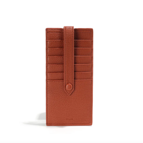 The Lizou Flat Wallet #6908 | Cinnamon