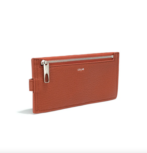 The Lizou Flat Wallet #6908 | Cinnamon