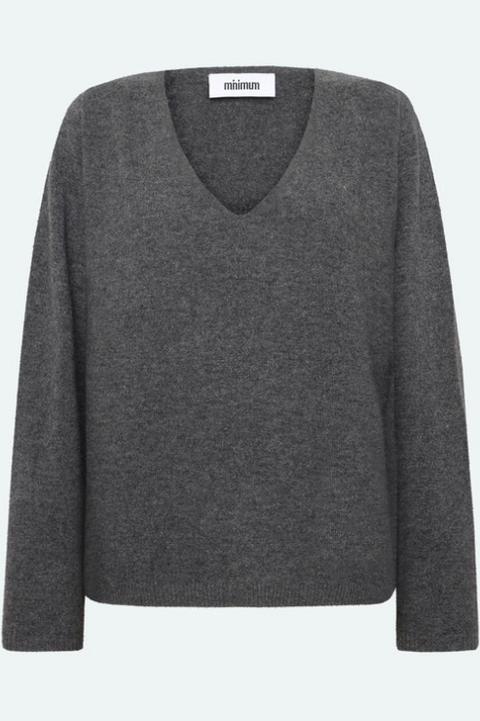 Minimum - Codas Jumper | Grey Melange Or Tigers Eye