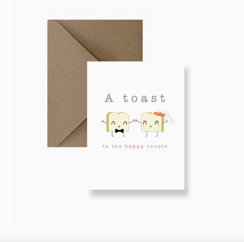 A Toast To The Happy Couple Wedding | Card