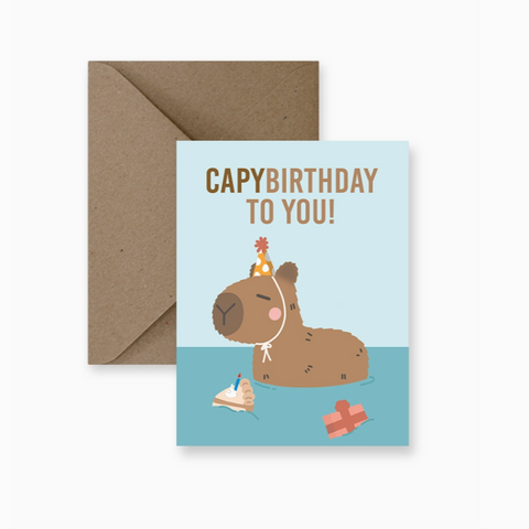 Capybirthday Card