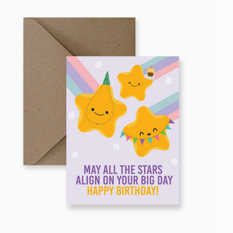 Stars Align Birthday Card