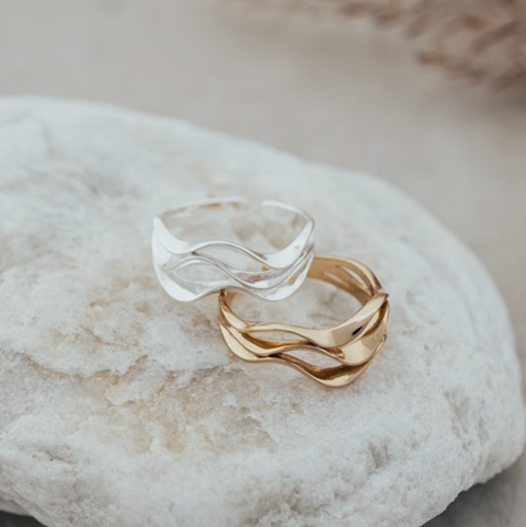 Ripple Ring | Gold Or Silver